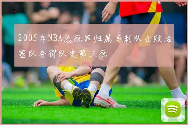2005年NBA总冠军归属马刺队击败活塞队夺得队史第三冠